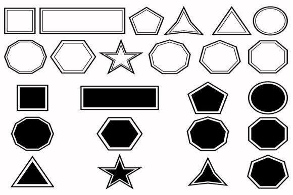 Border Geometric Shapes for Invitation: Elevating Design with Precision and Style