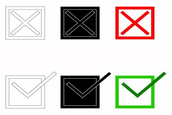 Checkmark Icon X and V Checkbox: Elevating Your Design Projects with Precision