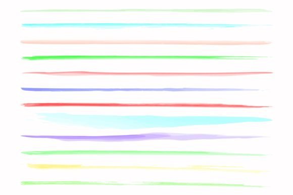Elevating Digital Layouts with Horizontal Divider Watercolor Minimalist Art