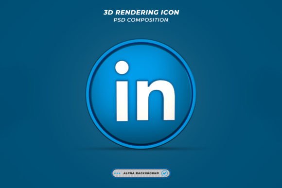 Elevating Professional Branding with a 3D LinkedIn Logo Concept Icon 3D Model