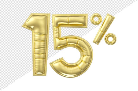 Enhancing Visual Marketing with a 15 Percent Discount on Gold Glossy Balloon 3D Assets