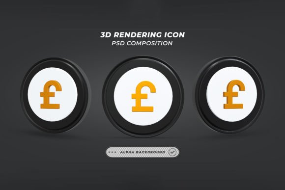 Evaluating the 3D Render Golden Pound Icon for Professional Design Workflows