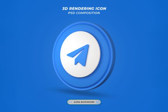Evaluating the Telegram App Icon Concept 3d Model for Professional Design Workflows