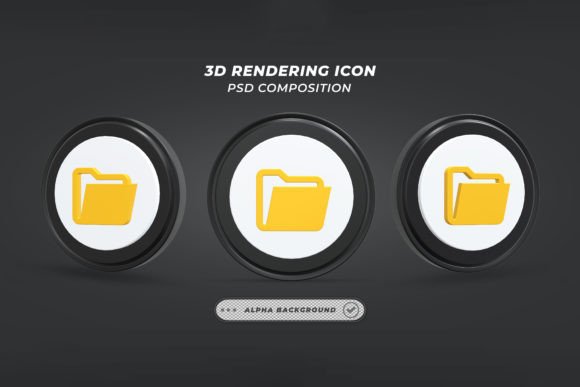 Folder Icon in 3D Rendering: A Visual Upgrade