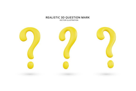 Integrating a Realistic 3D Yellow Question Mark Sign into Professional Design Workflows