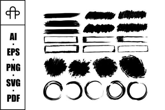 Integrating the Black Brush Stroke Banner Set Bundle into Your Creative Workflow