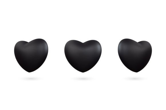 Integrating the Realistic 3D Black Heart Vector Icon into Professional Design Workflows