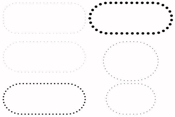 Mastering Visual Identity with Dotted Oblong Oval Line Thin Thick Design Elements