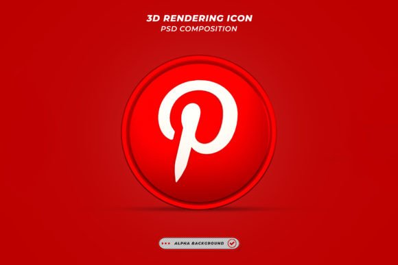 Pinterest Icons: 3D Social Media Design