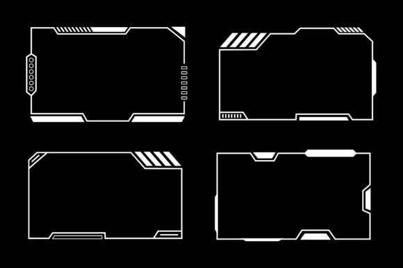 Sci-Fi Streaming Overlay Borders & Frames