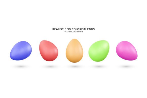 Strategic Visual Assets: Leveraging Realistic 3d Colorful Eggs for Brand Impact